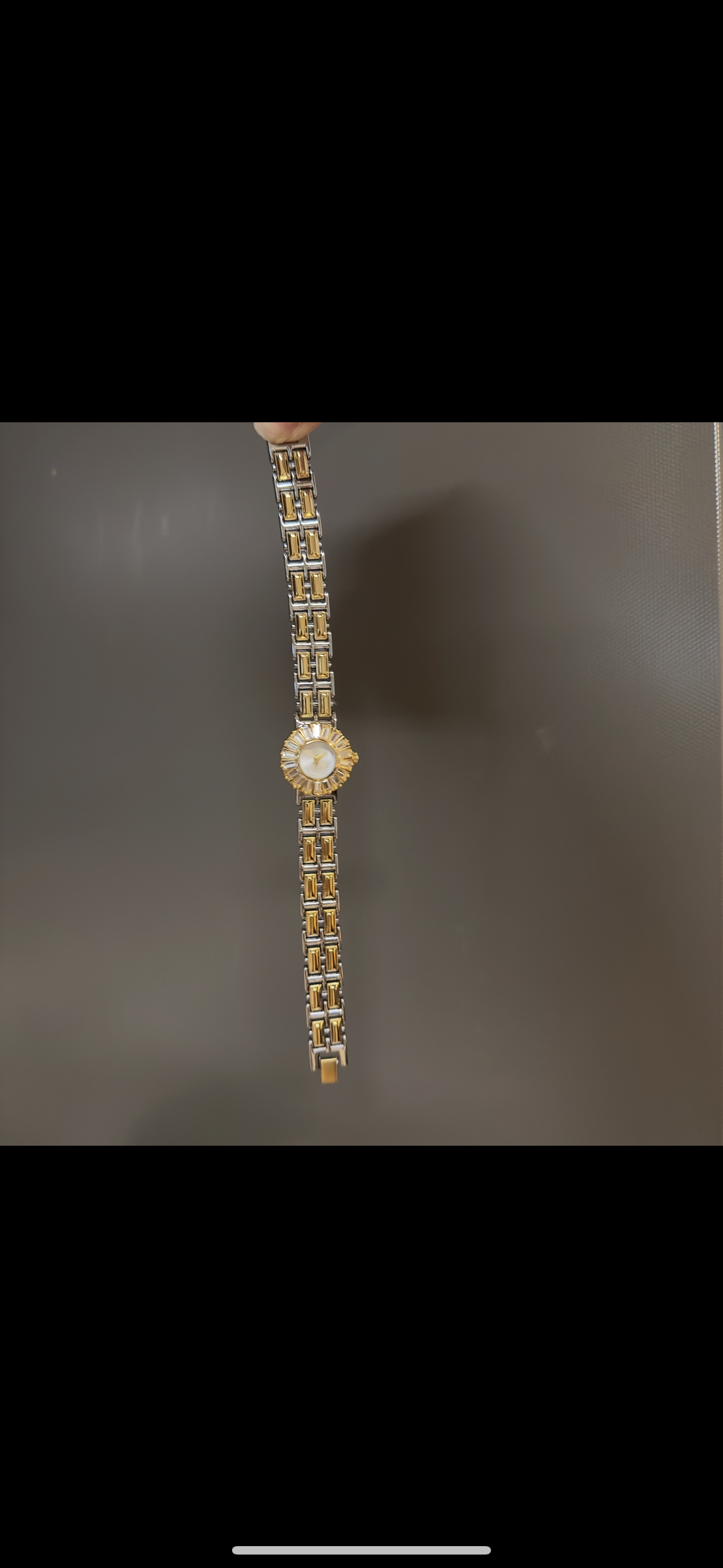 Women's Vintage Gold Watch, Silver and Gold Crystal Gemstone Watch, Unique Watch, Vintage Inspired Watch