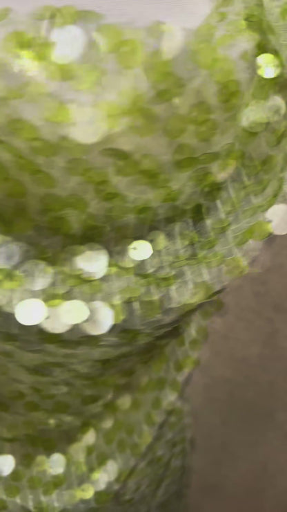 Green Sequin Maxi Dress Embellished Backless Maxi Dress